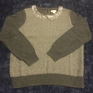 Jewel Collar Sweater